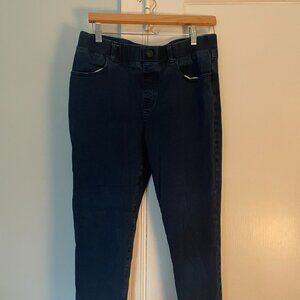 Betabrand skinny jeans - size L petite - dark blue